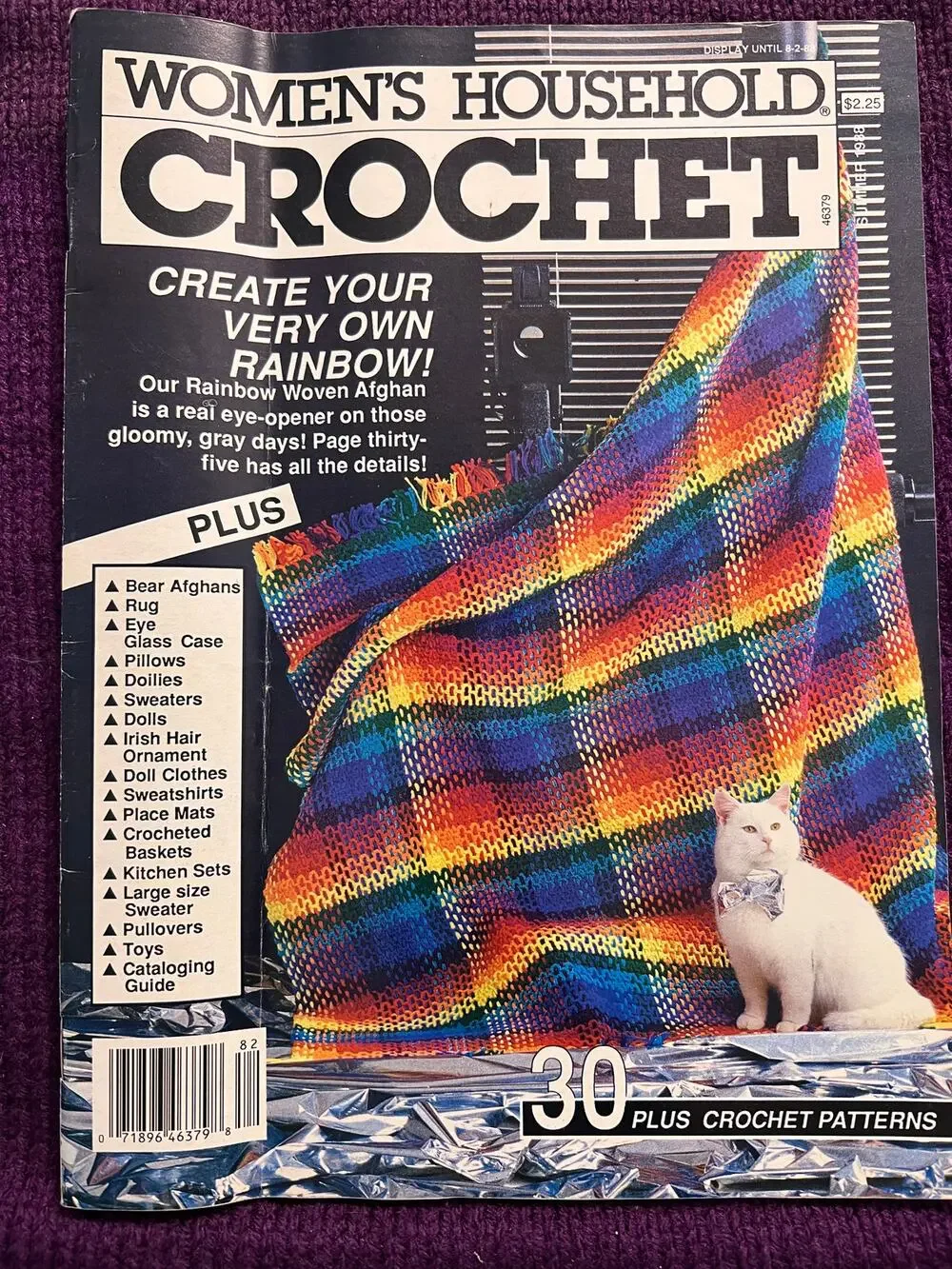women's household Crochet  pattern book 1980s sweater afgan toys